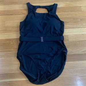 NWOT Calia by Carrie Underwood high neck open back swimsuit
